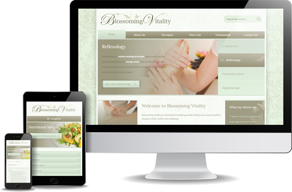Blossoming Vitality Website Design