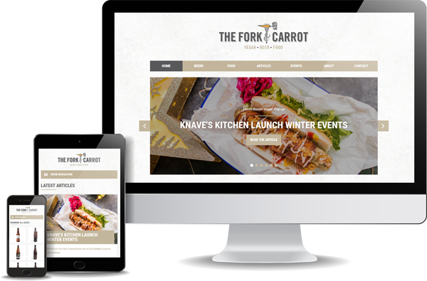 The Fork & Carrot Website Design